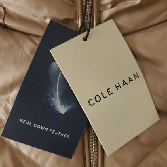 Cole Haan Padded Stitch Puffer Jacket sz Medium - Picture 11 of 14